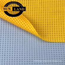 Factory sportswear fabric dry fit honeycomb cloth microfiber waffle